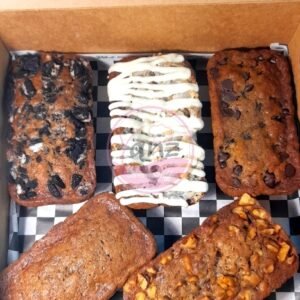 BANANA BREAD BOX, 5 Mini Loaves